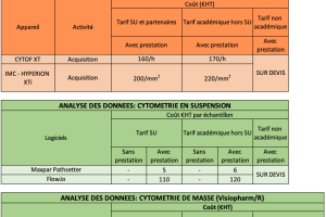 Les tarifs de la plateforme CyPS - 2024